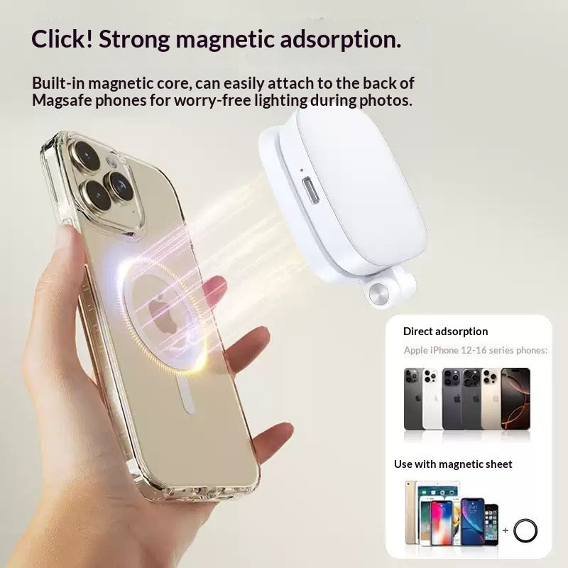 Magnetic LED Light with 360° Mirror