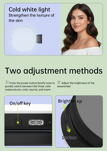 Magnetic LED Light with 360° Mirror