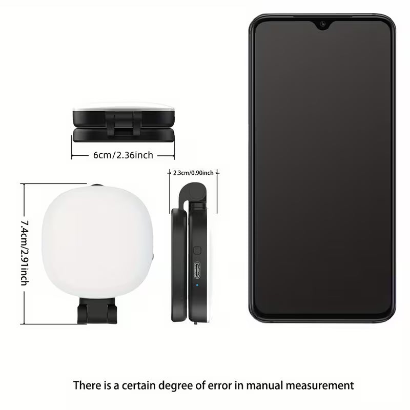 Magnetic LED Light with 360° Mirror